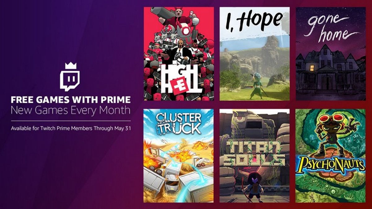Free Games for Twitch Prime in May 2018
